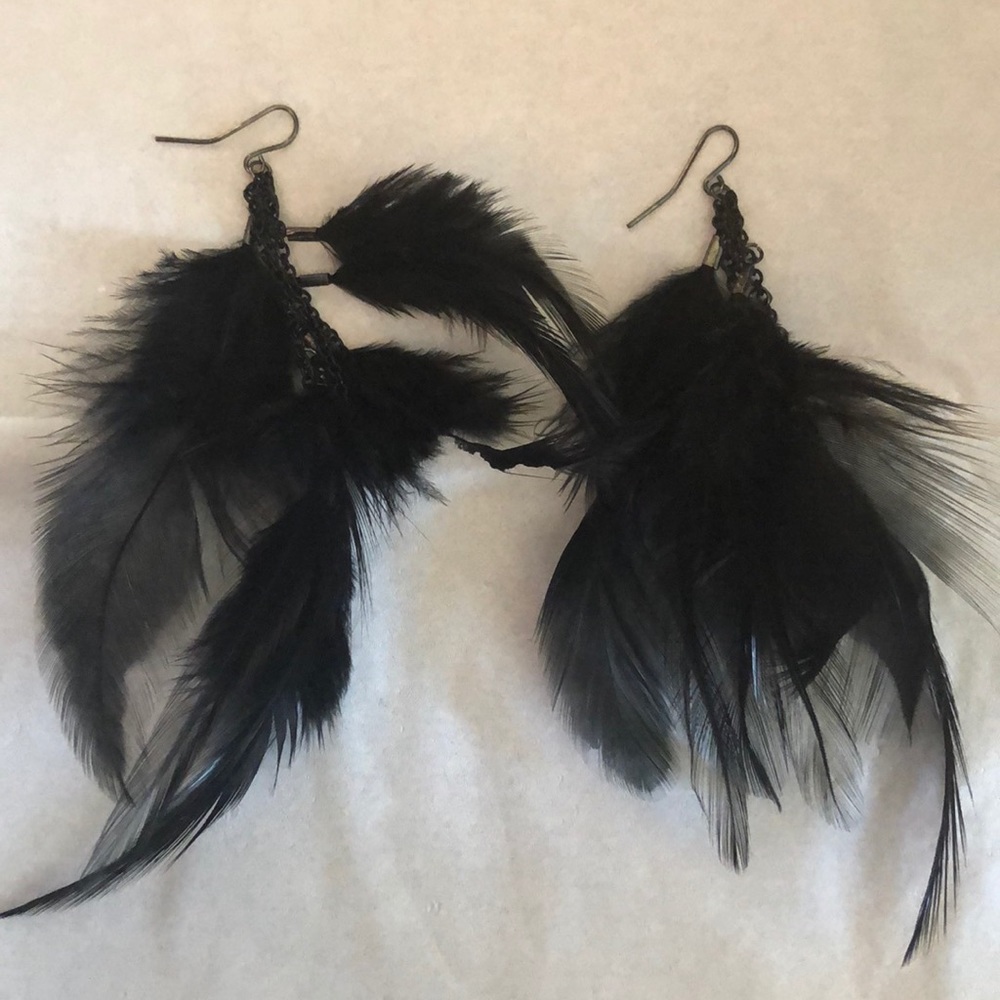 Feather earrings